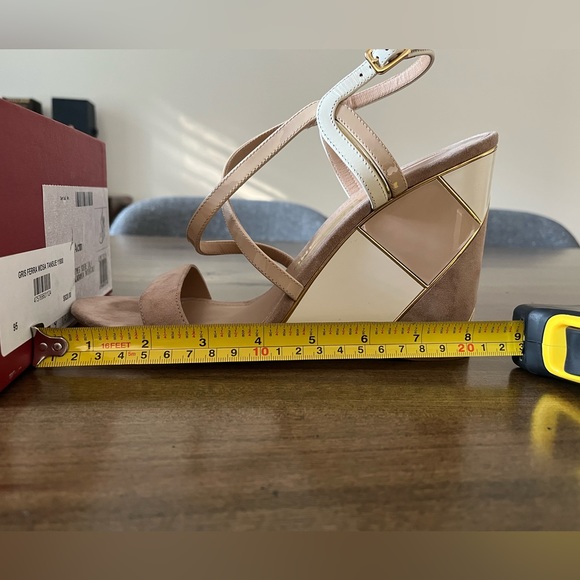 FERRAGAMO wedges worn for 45 min. - Picture 9 of 9